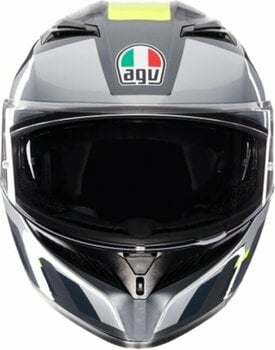 Casca AGV K3 Shade Grey/Yellow Fluo S Casca - 2