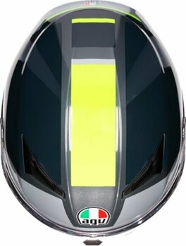 Helmet AGV K3 Shade Grey/Yellow Fluo S Helmet - 7