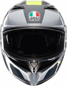 Helm AGV K3 Shade Grey/Yellow Fluo L Helm - 2