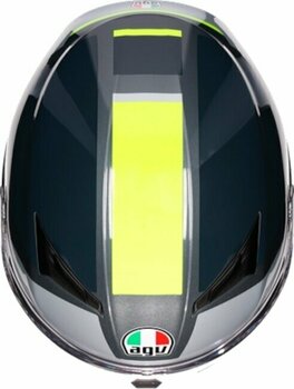 Kask AGV K3 Shade Grey/Yellow Fluo L Kask - 7