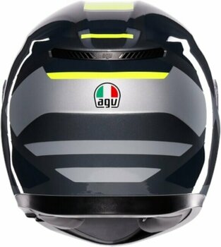 Capacete AGV K3 Shade Grey/Yellow Fluo XL Capacete - 4