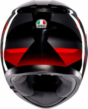 Hjälm AGV K3 Striga Black/Grey/Red XS Hjälm - 4