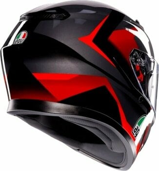 Hjelm AGV K3 Striga Black/Grey/Red XS Hjelm - 5