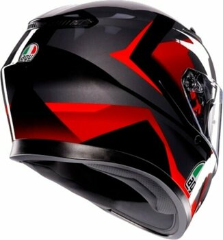 Helm AGV K3 Striga Black/Grey/Red M Helm - 5