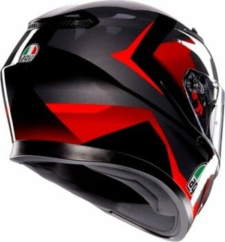 Helm AGV K3 Striga Black/Grey/Red L Helm - 5