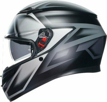 Helmet AGV K3 Compound Matt Black/Grey S Helmet - 3