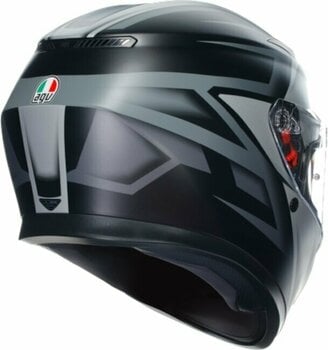 Helmet AGV K3 Compound Matt Black/Grey S Helmet - 5