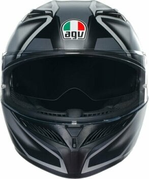 Helmet AGV K3 Compound Matt Black/Grey 2XL Helmet - 2