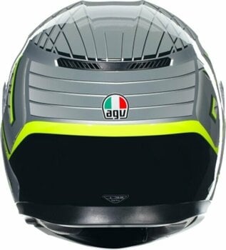 Přilba AGV K3 Fortify Grey/Black/Yellow Fluo XS Přilba - 4