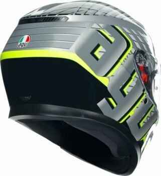 Hjälm AGV K3 Fortify Grey/Black/Yellow Fluo XS Hjälm - 5