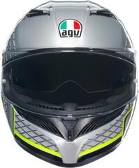 Capacete AGV K3 Rodio Grey/Black/Yellow Fluo - 1