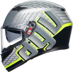 Helm AGV K3 Decept Grey/Black/Yellow Fluo - 2
