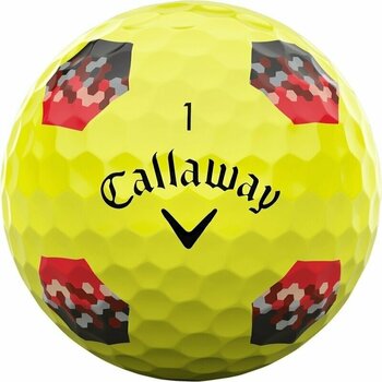 Golfball Callaway Chrome Soft 2024 Yellow Golf Balls TruTrack - 3