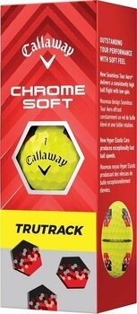 Piłka golfowa Callaway Chrome Soft 2024 Yellow Golf Balls TruTrack - 5