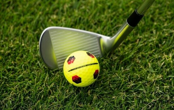 Нова топка за голф Callaway Chrome Soft 2024 Yellow Golf Balls TruTrack - 8