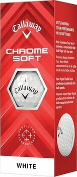 Μπάλες Γκολφ Callaway Chrome Soft 2024 White Golf Balls Basic - 4