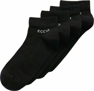 Meias Ecco Longlife Low Cut 2-Pack Socks Meias Black - 2