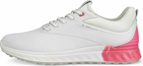 Женски голф обувки Ecco S-Three Womens Golf Shoes White/Bubblegum 39 - 2