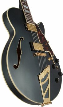 Guitare semi-acoustique D'Angelico Deluxe SS Stairstep Matte Midnight - 2
