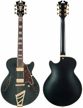 Guitare semi-acoustique D'Angelico Deluxe SS Stairstep Matte Midnight - 6
