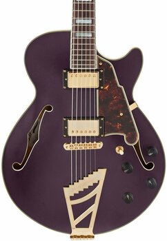 Guitare semi-acoustique D'Angelico Deluxe SS Stairstep Matte Plum - 3