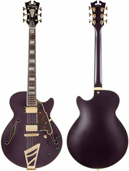 Guitare semi-acoustique D'Angelico Deluxe SS Stairstep Matte Plum - 5
