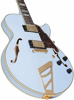 Guitare semi-acoustique D'Angelico Deluxe SS Stairstep Matte Powder Blue - 2