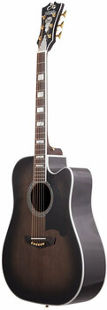 electro-acoustic guitar D'Angelico Excel Bowery Grey Black - 5