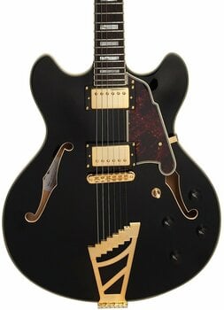 Guitare semi-acoustique D'Angelico Excel DC Stairstep Black - 3