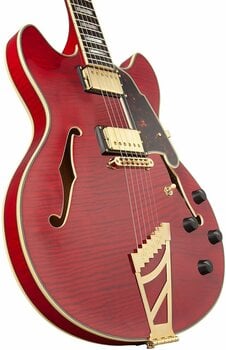 Guitare semi-acoustique D'Angelico Excel DC Stairstep Cherry - 2