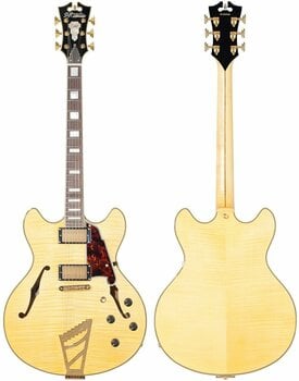 Halvakustisk gitarr D'Angelico Excel DC Stairstep Natural-Tint - 5