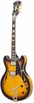 Halvakustisk gitarr D'Angelico Excel DC Stairstep Vintage Sunburst - 4