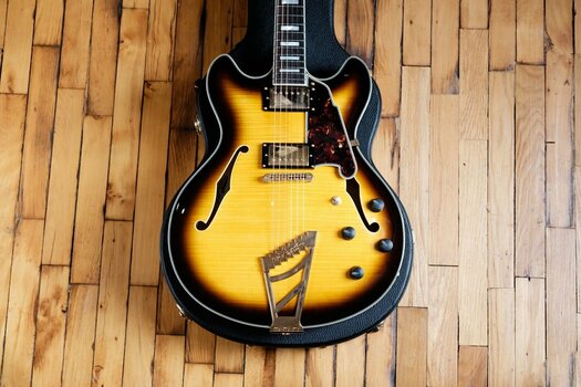 Halvakustisk gitarr D'Angelico Excel DC Stairstep Vintage Sunburst - 6