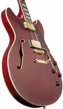 Jazz gitara D'Angelico Excel DC Stop-bar Cherry - 2