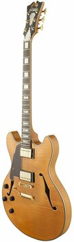 Halvakustisk gitarr D'Angelico Excel DC Stop-bar Lefty Natural-Tint - 3