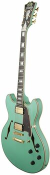 Guitare semi-acoustique D'Angelico Excel DC Stop-bar Surf Green - 2