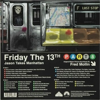 Δίσκος LP Fred Mollin - Friday the 13th Part VIII: Jason Takes Manhattan (Green Coloured) (Deluxe Edition) (LP) - 5