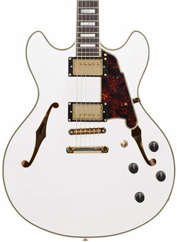 Gitara semi-akustyczna D'Angelico Excel DC Stop-bar White - 5