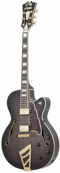 Halbresonanz-Gitarre D'Angelico Excel DH Grey Gold Hardware Black - 2