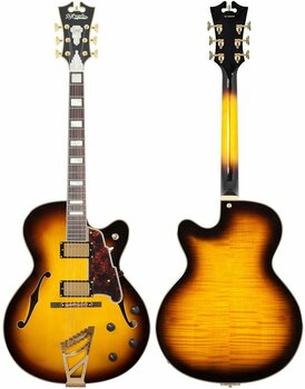 Halvakustisk gitarr D'Angelico Excel DH Vintage Sunburst - 5