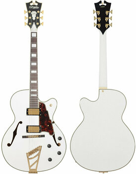 Semi-akoestische gitaar D'Angelico Excel DH White - 3