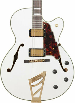 Semi-akoestische gitaar D'Angelico Excel DH White - 5