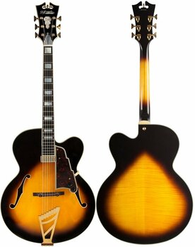 Semi-Acoustic Guitar D'Angelico Excel EXL-1 Vintage Sunburst - 5