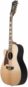 12-string Acoustic-electric Guitar D'Angelico Excel Fulton Natural - 4
