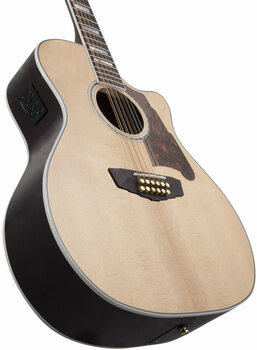 12-string Acoustic-electric Guitar D'Angelico Excel Fulton Natural - 3