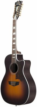 12-string Acoustic-electric Guitar D'Angelico Excel Fulton Vintage Sunburst - 4