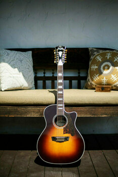 12-strunná elektroakustická kytara D'Angelico Excel Fulton Vintage Sunburst - 6