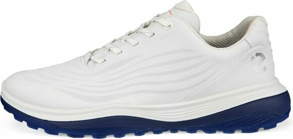 Męskie buty golfowe Ecco LT1 Mens Golf Shoes White/Blue 39 - 2
