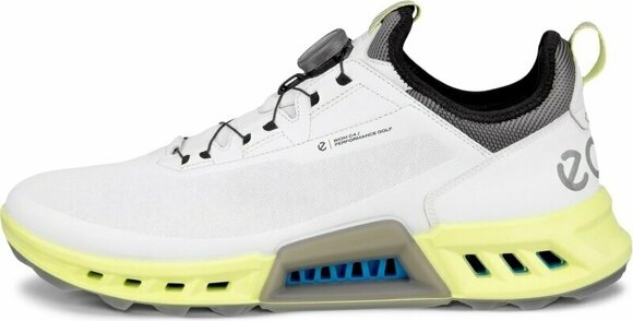 Golfskor för herrar Ecco Biom C4 BOA Mens Golf Shoes White/Yellow 39 - 2