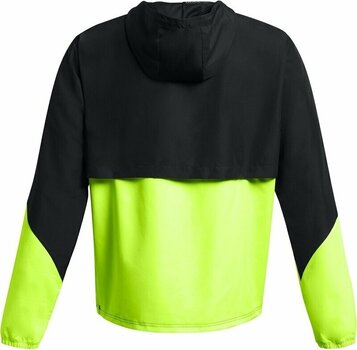 Running jacket Under Armour Men's UA Legacy Windbreaker Black/High-Vis Yellow/Black S Running jacket - 2
